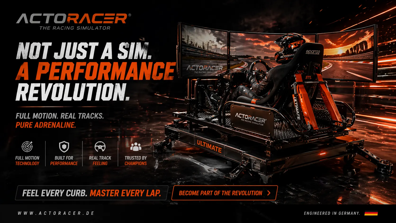 ACTORACER 16:9 campaign visual reference